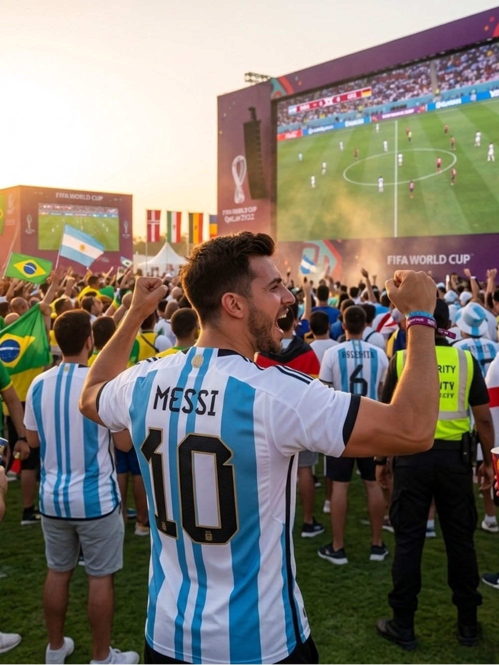 Argentina Messi#10 Official AFA Soccer Jersey Size M NWT